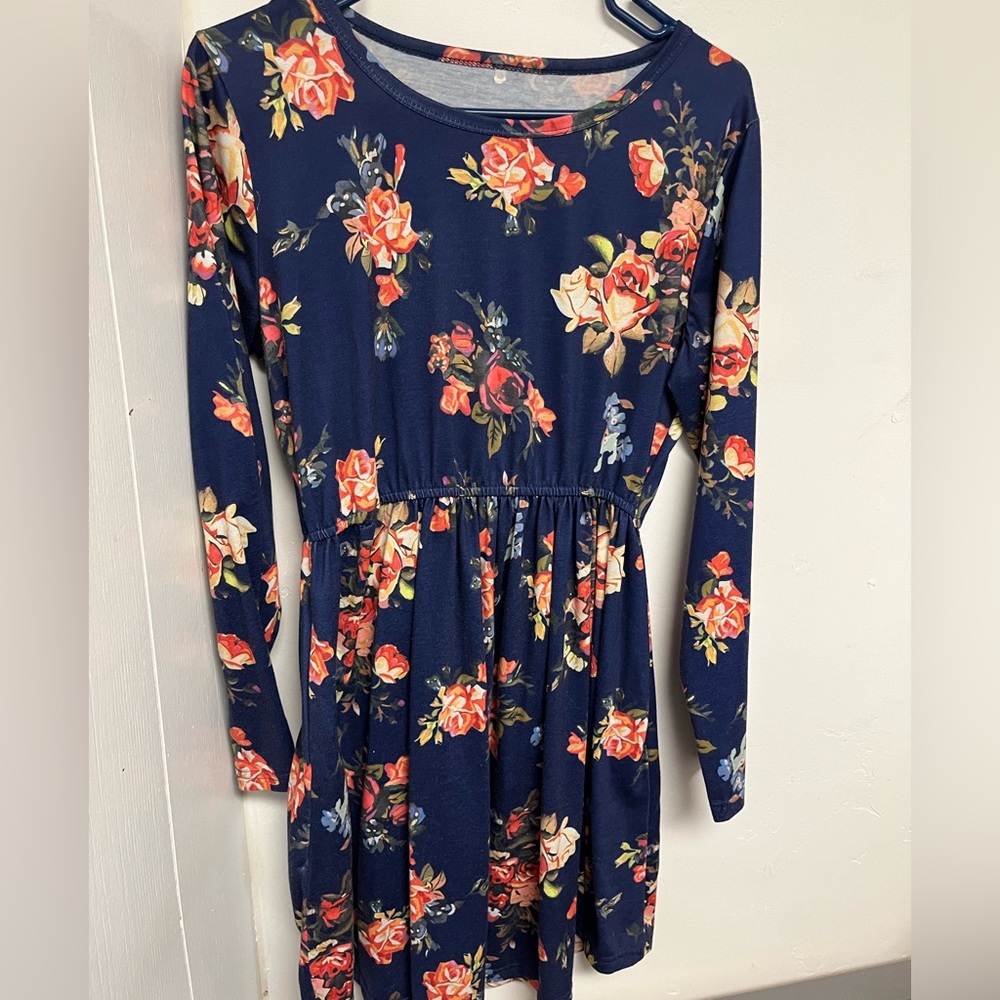 Blue Floral Dress